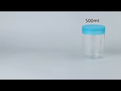 पेंच टोपी के साथ कस्टम पीईटी कॉस्मेटिक क्रीम जार