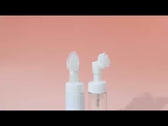 कस्टम लोगो के साथ सफेद प्लास्टिक फोम पंप बोतल 100ml