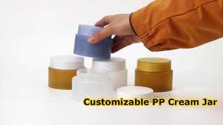 हल्के पीपी क्रीम जार - स्किनकार के लिए खाद्य-ग्रेड पीपी सामग्री के साथ अनुकूलन योग्य प्लास्टिक कॉस्मेटिक जार