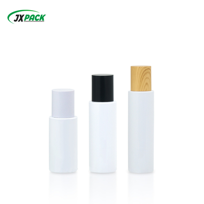 लकड़ी के ढक्कन के साथ PET प्लास्टिक कॉस्मेटिक बोतल 60ml 80ml 100ml