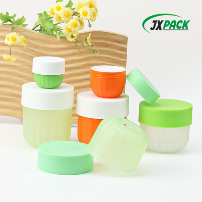 पीपी प्लास्टिक कॉस्मेटिक क्रीम जार 50 ग्राम स्क्रू कैप के साथ