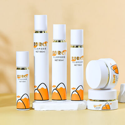 प्रीमियम स्किनकेयर पैकेजिंग के लिए लीकप्रूफ पर्यावरण के अनुकूल अनुकूलन योग्य ग्लास कॉस्मेटिक बोतल सेट